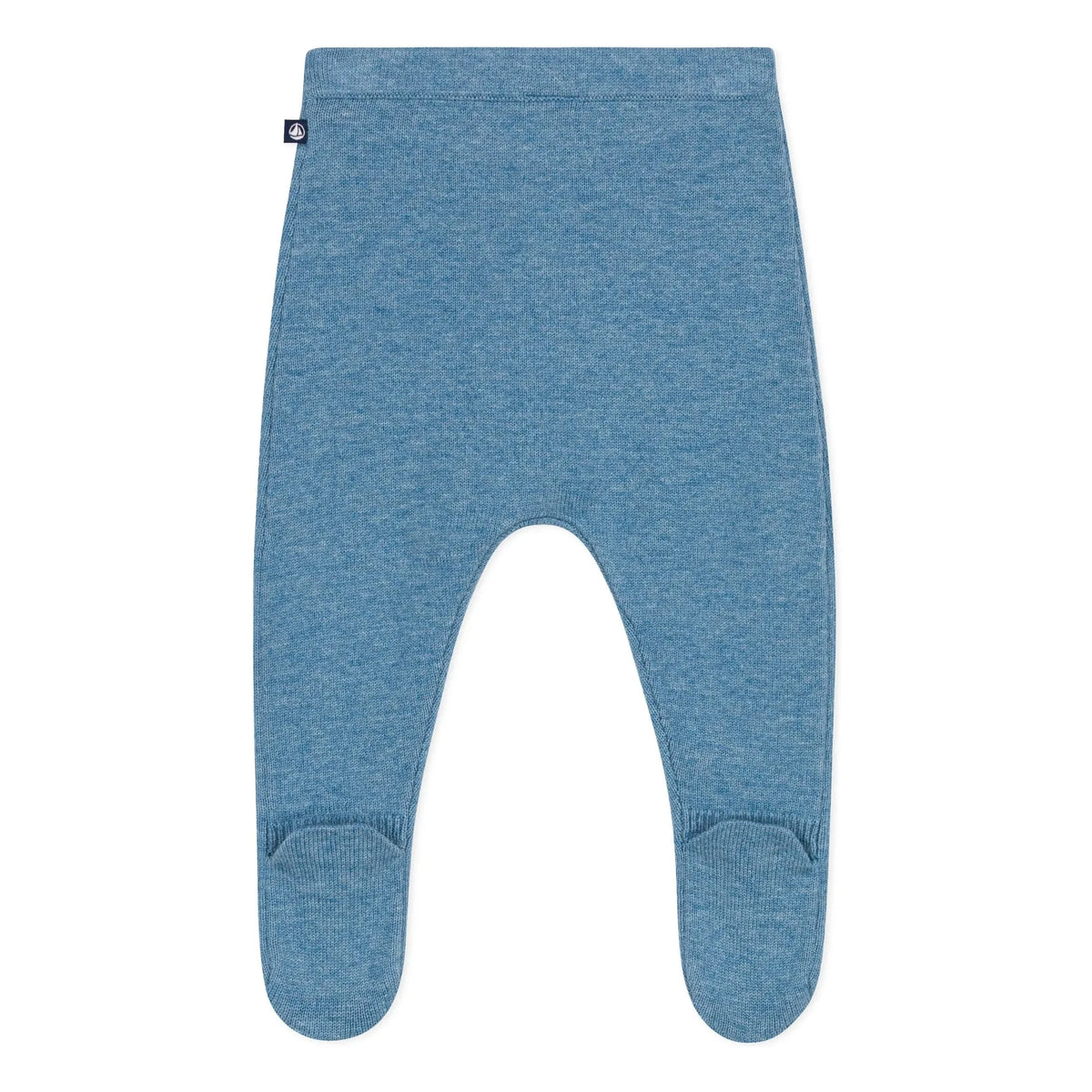 Petit Bateau - Yünlü Fileli Ayaklı Tayt | Mavi