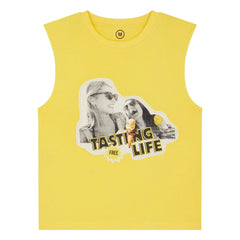 Leon & Harper - "Tasting Life" Tanktop aus Bio-Baumwolle | Gelb