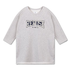 Repose AMS - Bequemes Kleid aus Bio-Baumwolle | Grau