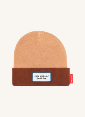 Hallo Hossy - Urban Color Block Bio-Baumwolle Mütze | Braun