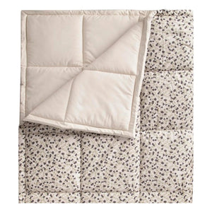 garbo&friends - Imperial Cress Cotton Percale Quilted Blanket | Grey
