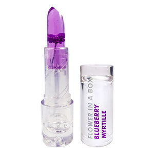 Inuwet - Pintalabios Blueberry con flores en el estuche - 3,5 g | Morado