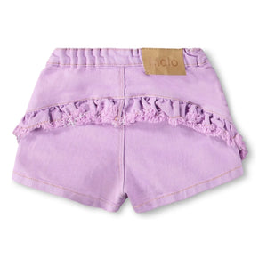 Molo - Shorts de mezclilla con volantes Agnetha | Morado