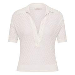 Faithfull the Brand - Polo Lena de algodón calado | Crudo