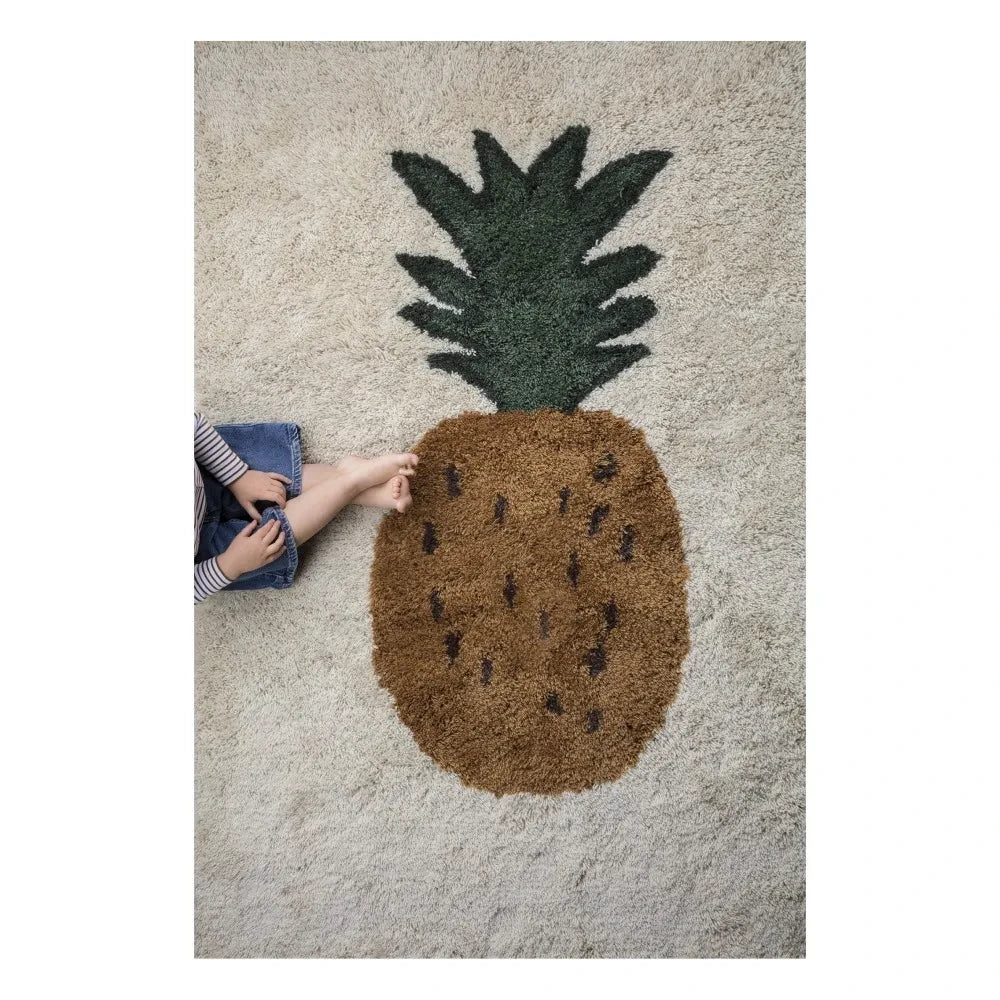 Ferm Living Kids - Fruiticana Ananas Yün Halı