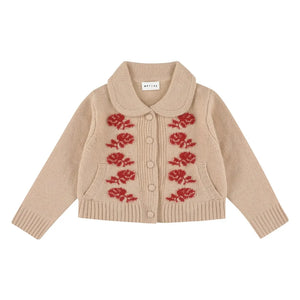 Morley - Zuzana Floral Wool Cardigan | Blush