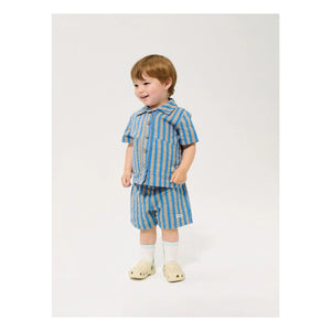 Bobo Choses - Gestreiftes Baby-Shirt | Blau