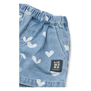 Liewood - Borrisa Denim Şort Kalpler | Mavi