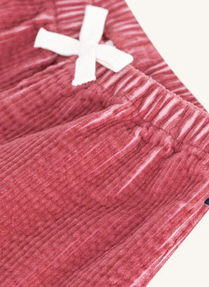 Petit Bateau - Organik Pamuk Kadife Bebek Pantolonu | Kırmızı