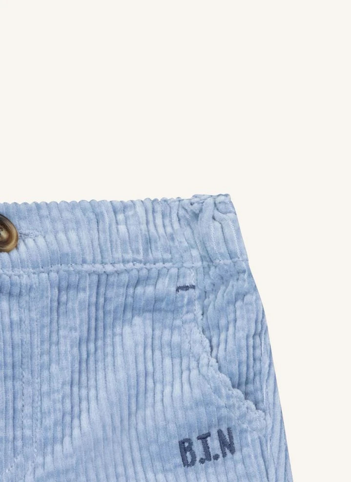 Bonton - Pantalón Paco de terciopelo | Azul claro