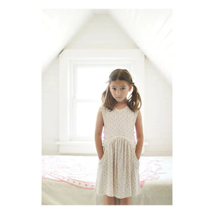 Soor Ploom - Dunes Fleurie Organik Pamuk Elbise | Toz Pembe