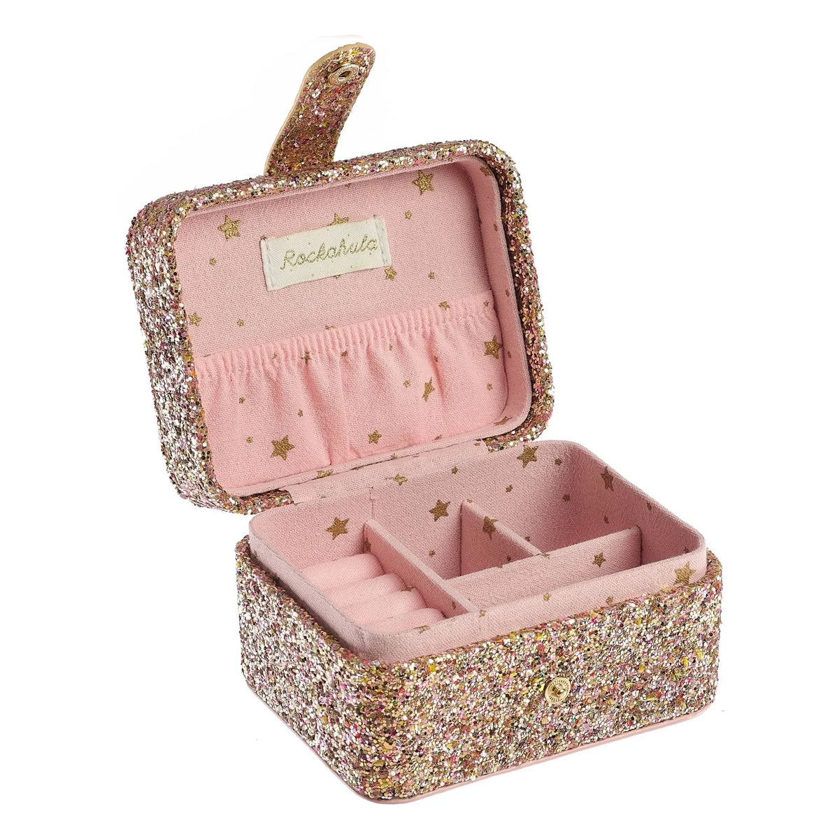 Rockahula Kids - Joyero de confeti con purpurina | Dorado