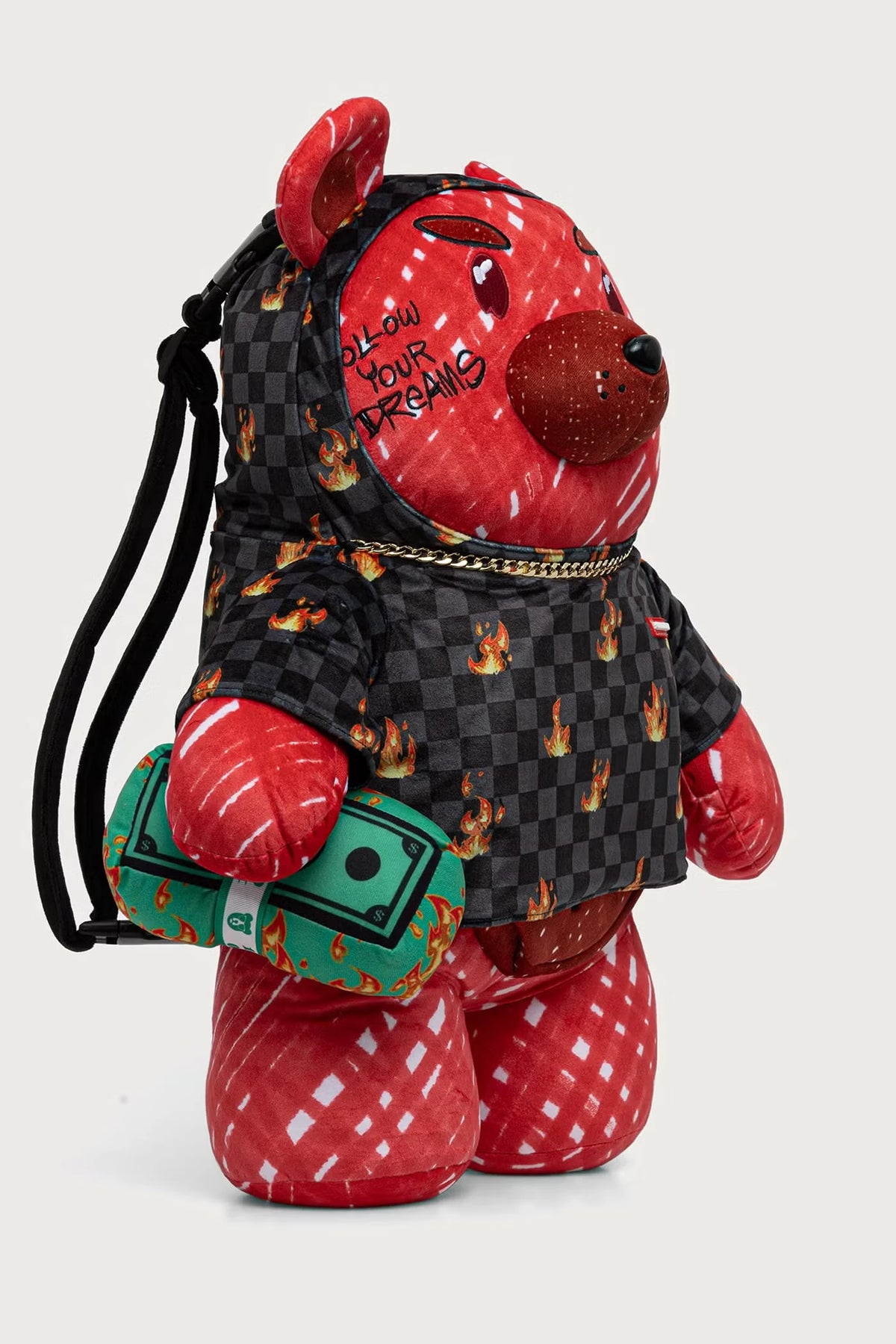 Sprayground - डियाब्लो मनीबेयर रेड बैकपैक 910B8696NSZ