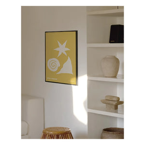Hôtel Magique - Sea, Sun A3 Poster signed by Lucrecia Rey Caro | Yellow