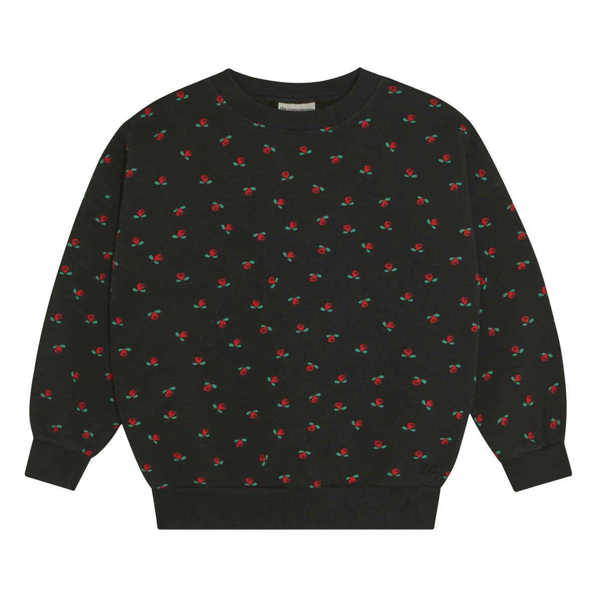 The Campamento - Çiçekli Sweatshirt | Kömür grisi