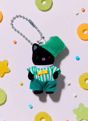 Sylvanian Families - İki Tonlu Kedi Anahtarlık - Zümrüt
