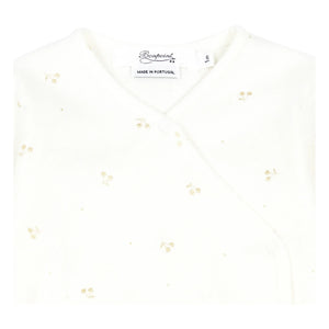 Bonpoint - Cherry Jersey Romper Pajamas | Gold