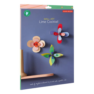 Studio Roof - Decoración de pared de flor de almizcle - Set de 3