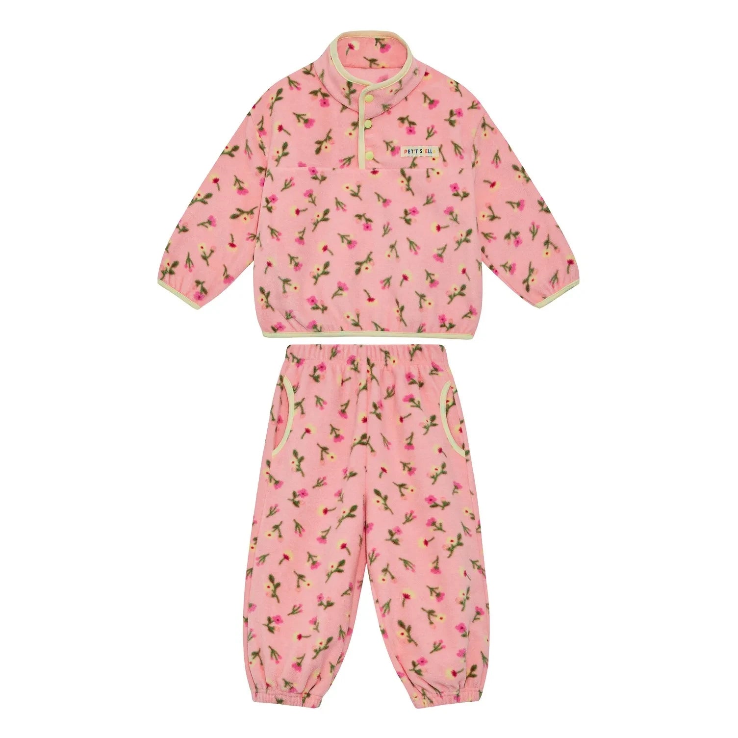 Petit Stella - Conjunto polar con estampado floral | Rosa