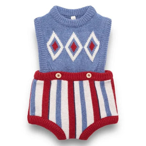 birinit - Mavi Argyle tulum