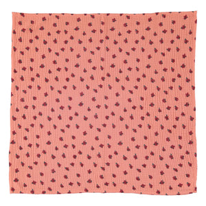 Piupiuchick - Organik Pamuklu Çiçekli Bandana | Mercan
