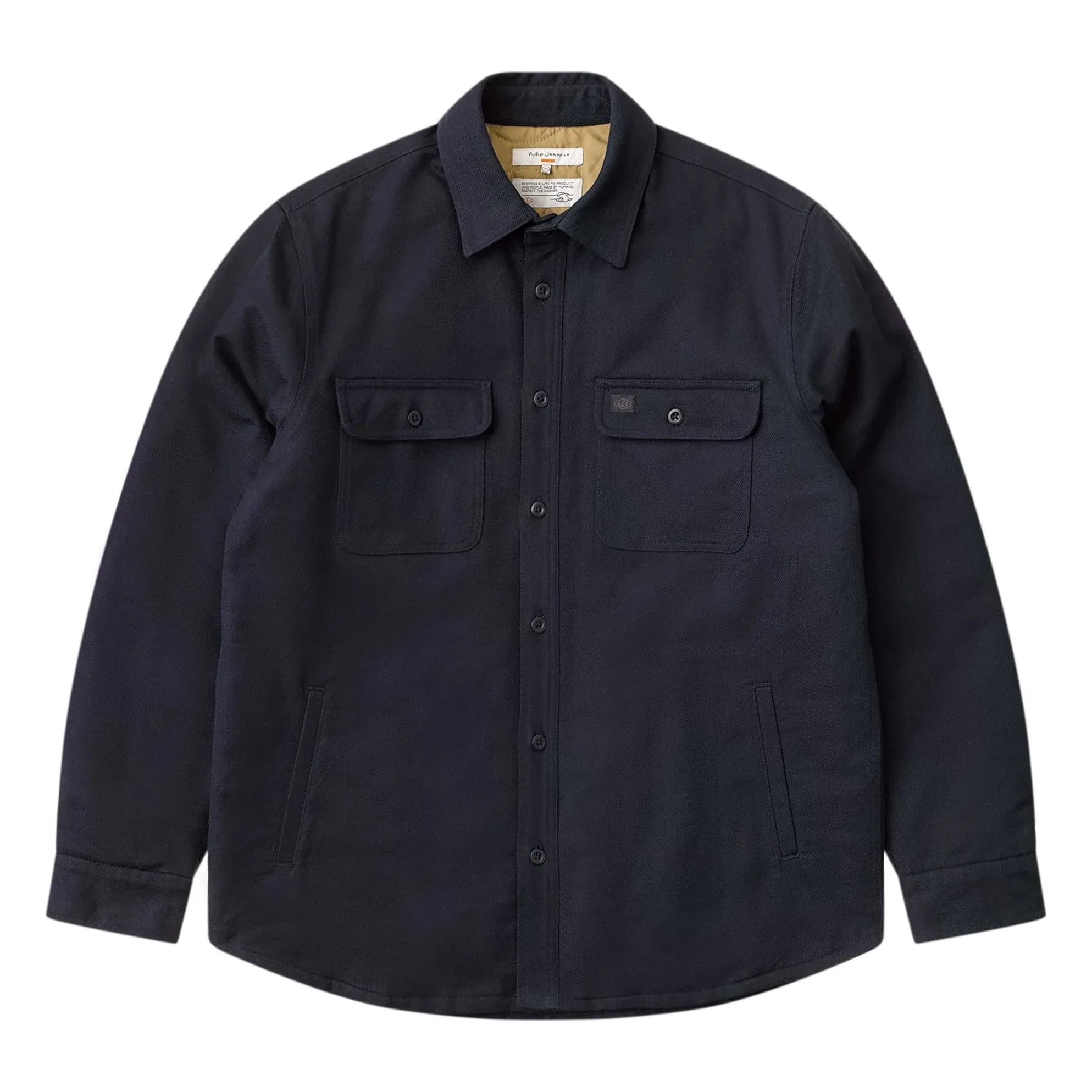 Nudie Jeans - Glenn Astarlı overshirt | Koyu Mavi