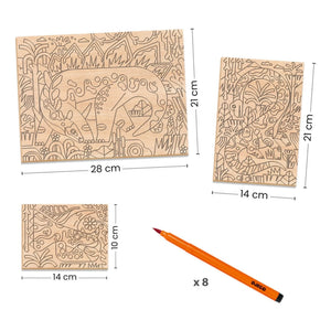 Djeco - Dinosaur World Coloring Book