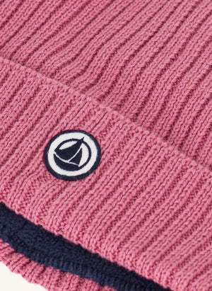 Petit Bateau - Organik pamuklu astarlı şapka | Toz Pembe