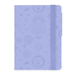 Legami - Notebook with Blank Pages and Monochrome Soft Cover - Cosmic Lilac - My Notebook