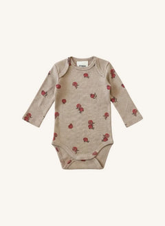 Studio Bohème - Woody Grenades Organik Pamuklu Body | Bej