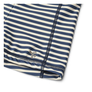 Wheat - Ulrik Print Recycled Fiber Swim Shorts | Dark Blue