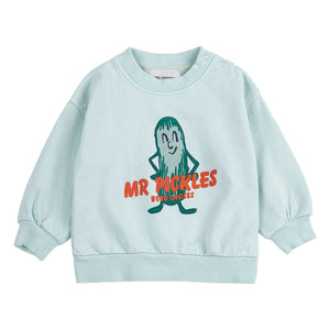 Bobo Choses - Mr Pickles Organik Pamuk Bebek Sweatshirt | Açık mavi