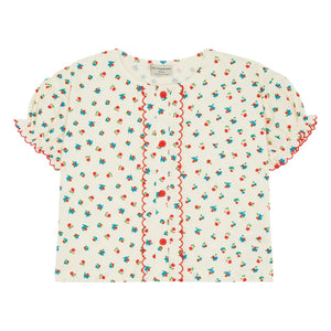 The Campamento - Geblümte Bluse | Ecru