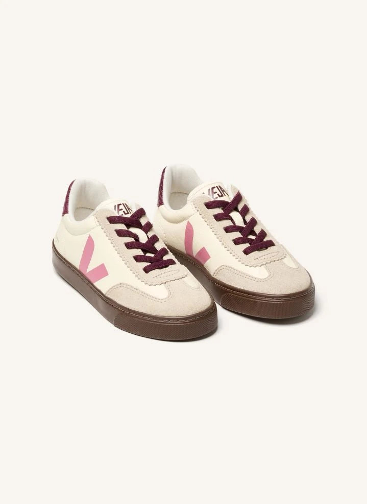 Veja - Pequeñas Zapatillas de Cuero Volley - Veja x Bonpoint | Rosa