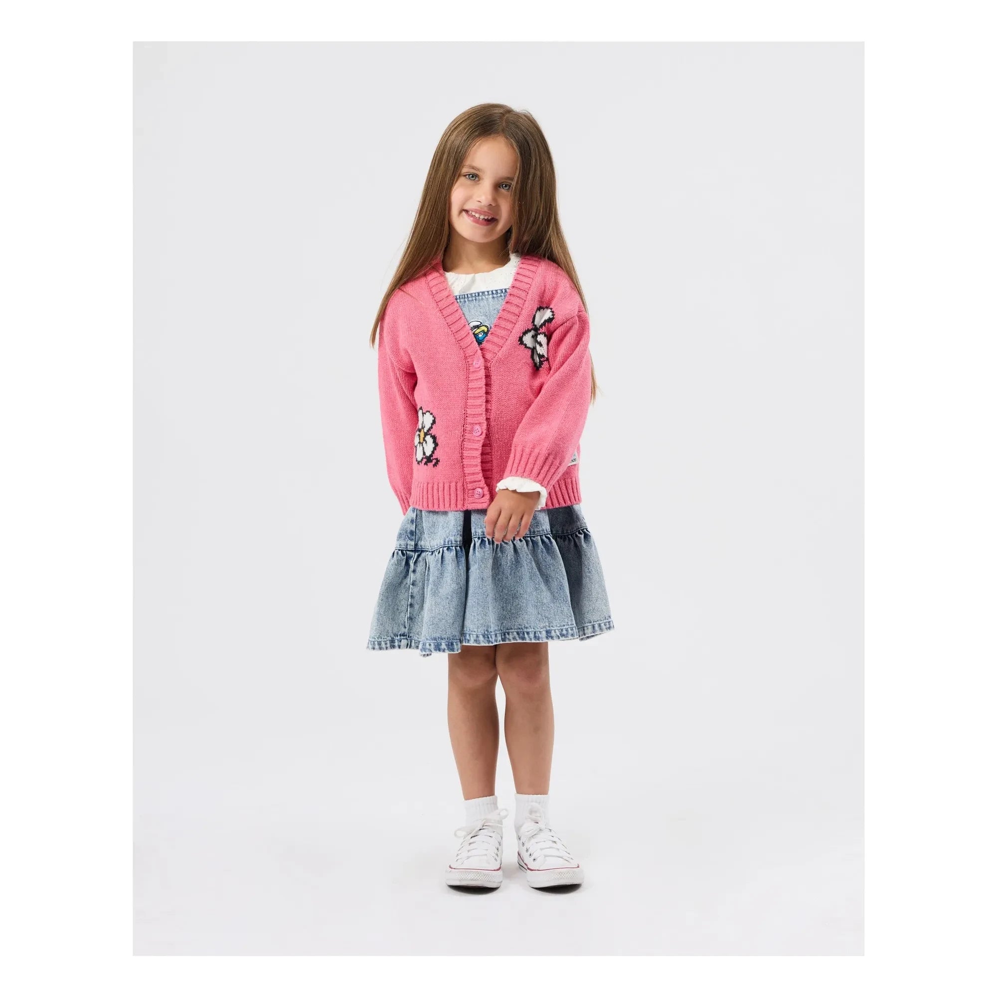 Goldie + Ace - Goldie + Ace x Schtroumpfs Cardigan | Pink