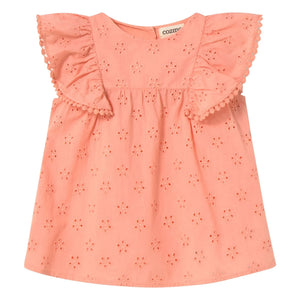 Cozmo - Sophia besticktes Kleid | Koralle
