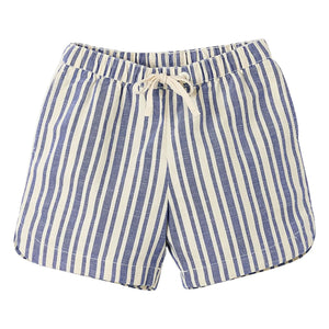 Fabula - Striped Bermuda Shorts | Light Blue