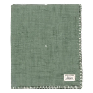 Editions Aimable - Pablo Throw | Moss Green Gauze