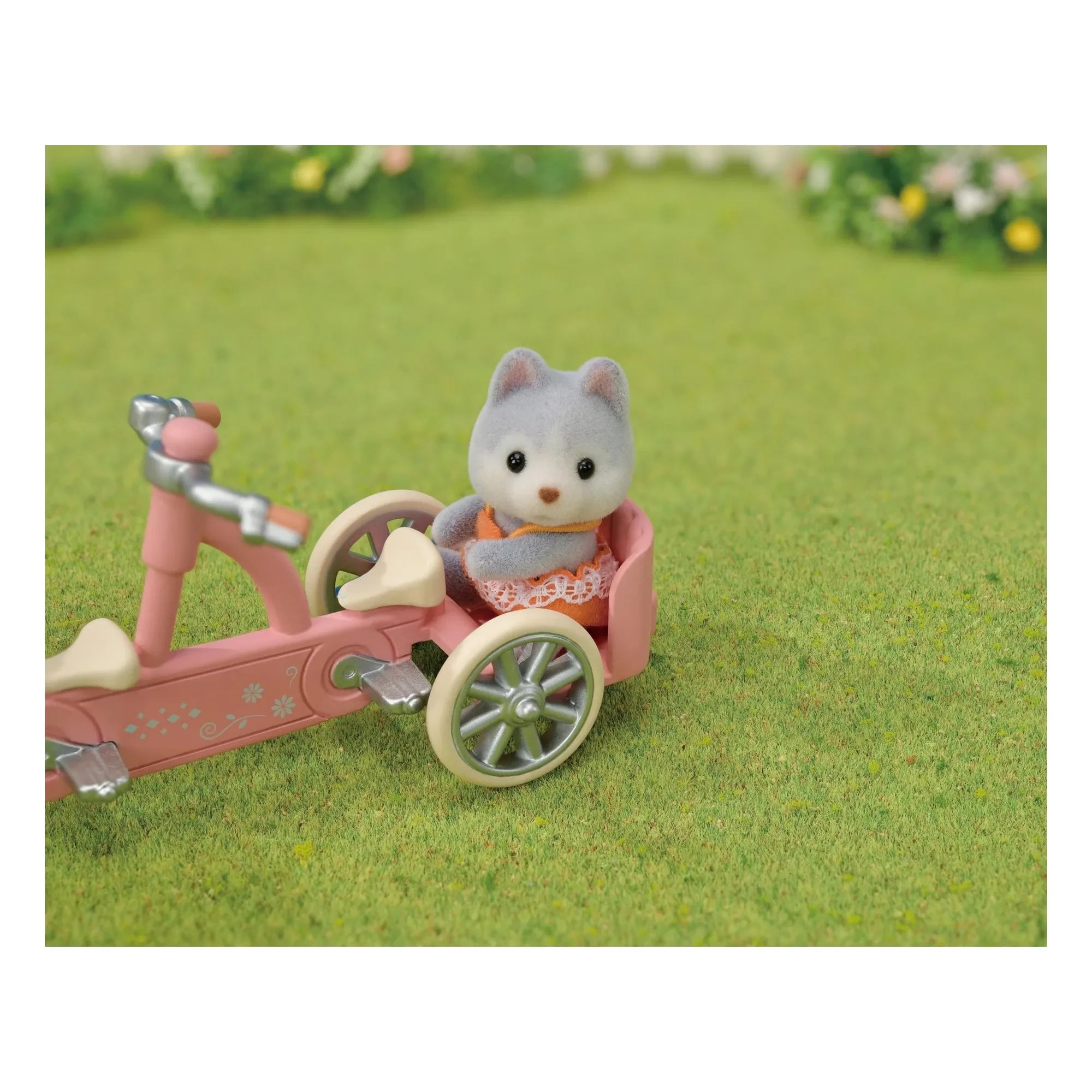 Sylvanian Families - Husky siblings and tandem