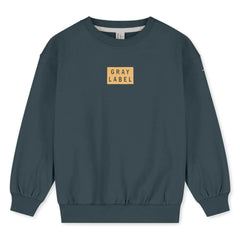 Gray Label - Gri Etiket Organik Pamuk Sweatshirt | Gri mavi