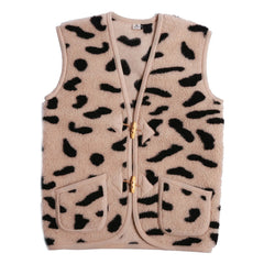 Alwero - Alpen Cheetah Ärmellose Weste - Erwachsenenkollektion | Beige
