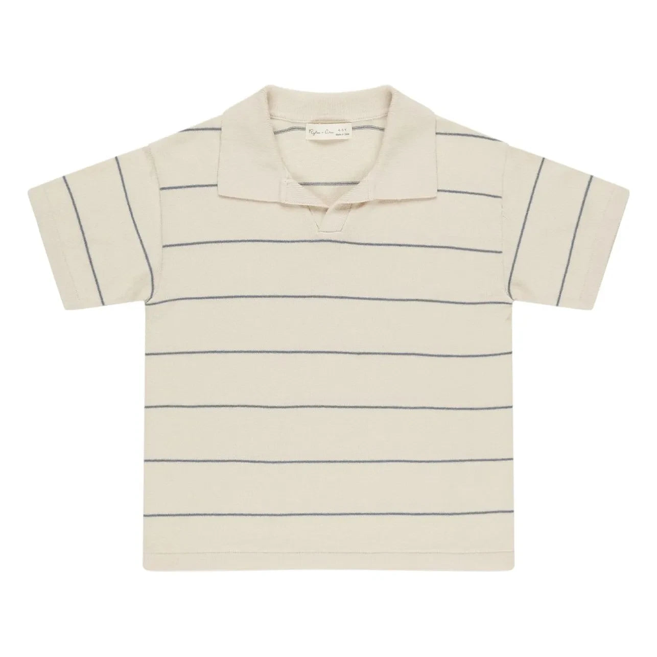 Rylee + Cru - Terry Çizgili Polo | Ecru