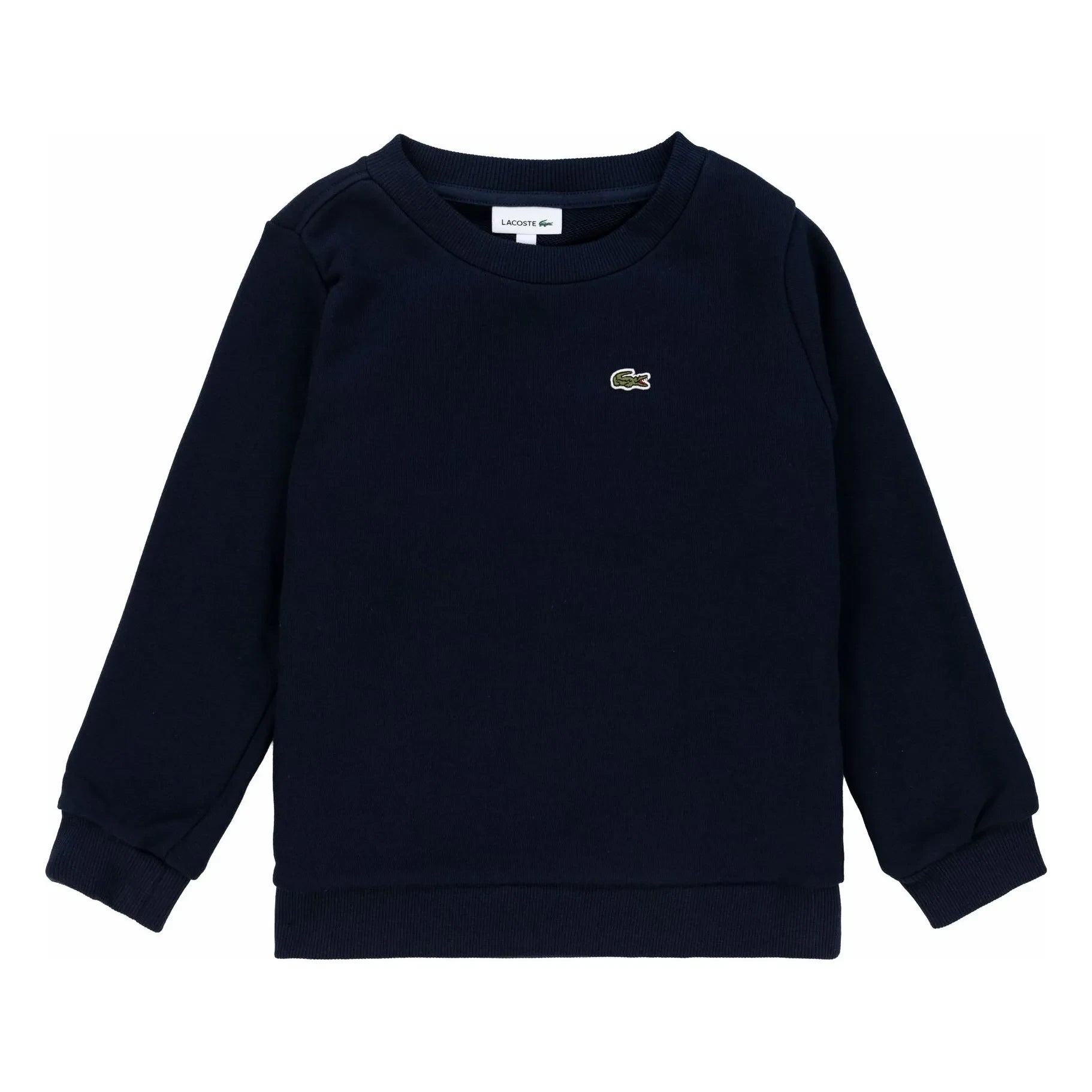 Lacoste - Organik Pamuk Logo Sünger Sweatshirt | Lacivert