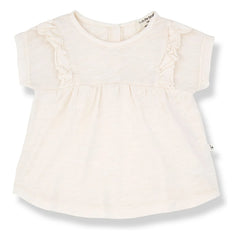 1+ in the family - Atenas Chinée Bluse | Ecru