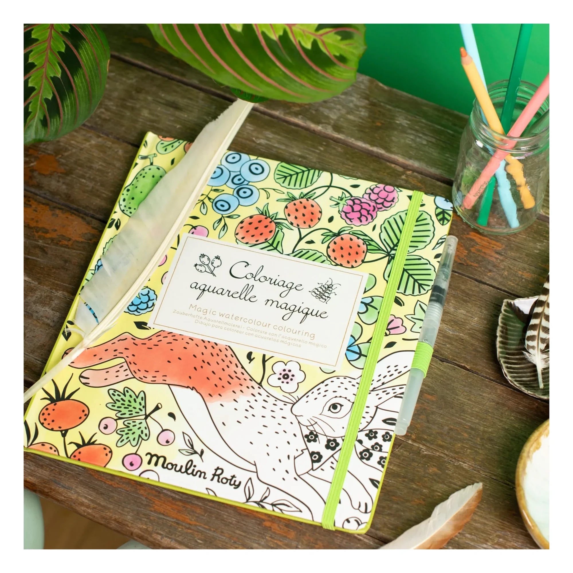 Moulin Roty - Sihirli suluboya boyama kitabı - Le jardin du Moulin