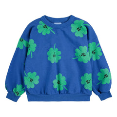 Bobo Choses - Sudadera de tréboles de algodón orgánico | Azul
