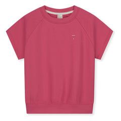 Gray Label - Organik pamuk kısa kollu sweatshirt | Fuşya