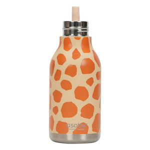 Asobu - Botella de agua de acero inoxidable Giraffe | Naranja