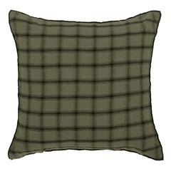 Le Monde Sauvage - Highlands Washed Linen Yastık Kılıfı | Haki