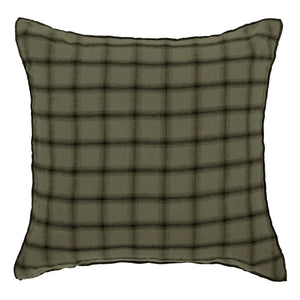 Le Monde Sauvage - Highlands Washed Linen Yastık Kılıfı | Haki